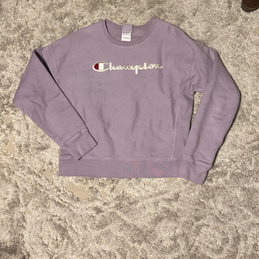Purple Champion Crewneck Sweater